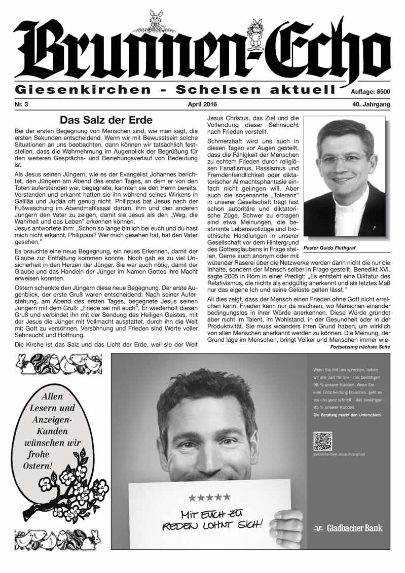 Brunnen-Echo Ausgabe 3 - April 2016