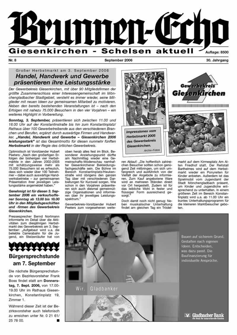 Brunnen-Echo Ausgabe 8 - September 2006