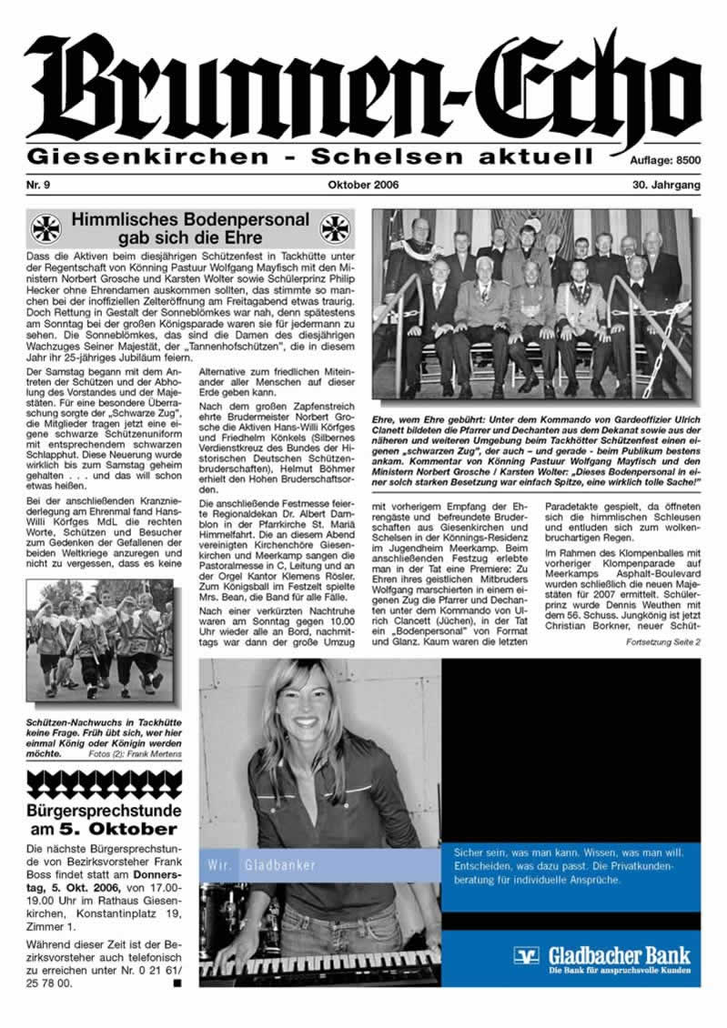 Brunnen-Echo Ausgabe 9 - Oktober 2006