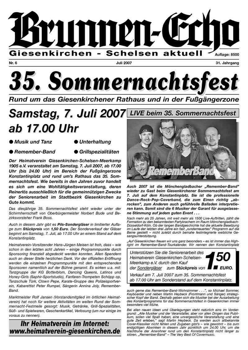 Brunnen-Echo Ausgabe 6 - Juli 2007