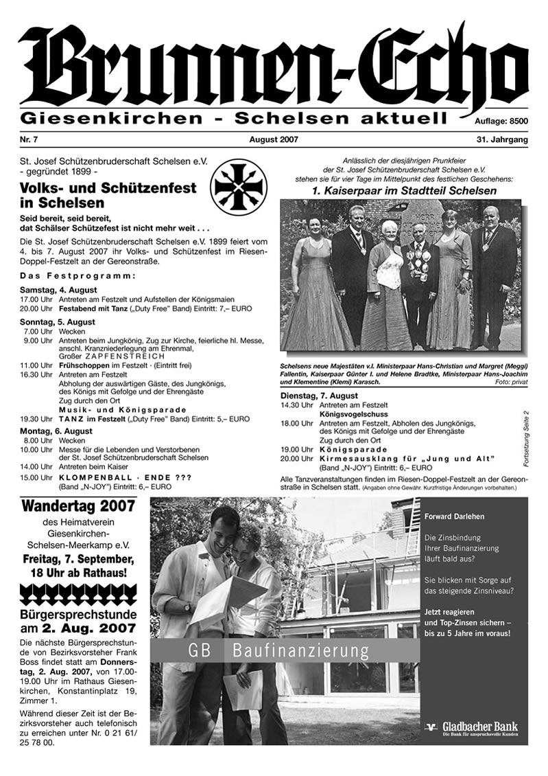 Brunnen-Echo Ausgabe 7 - August 2007