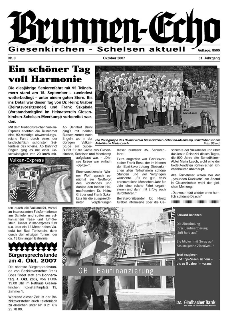 Brunnen-Echo Ausgabe 9 - Oktober 2007