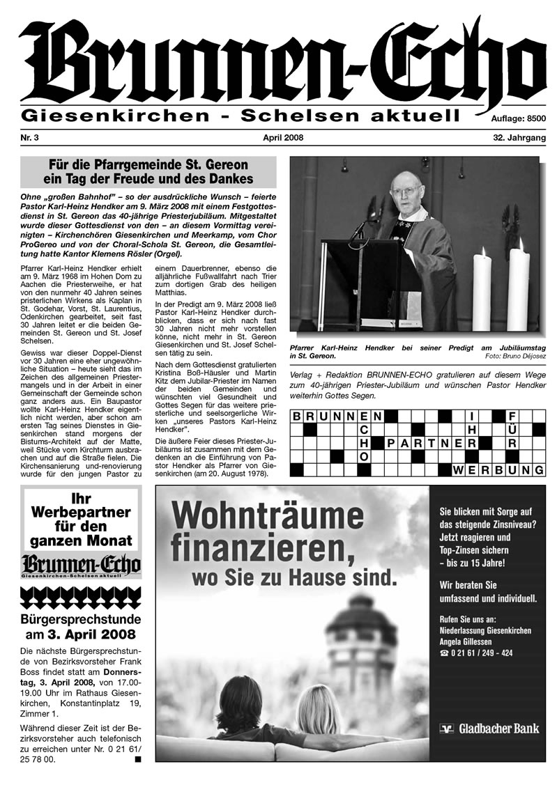 Brunnen-Echo Ausgabe 3 - April 2008