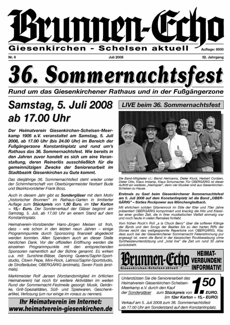 Brunnen-Echo Ausgabe 6 - Juli 2008