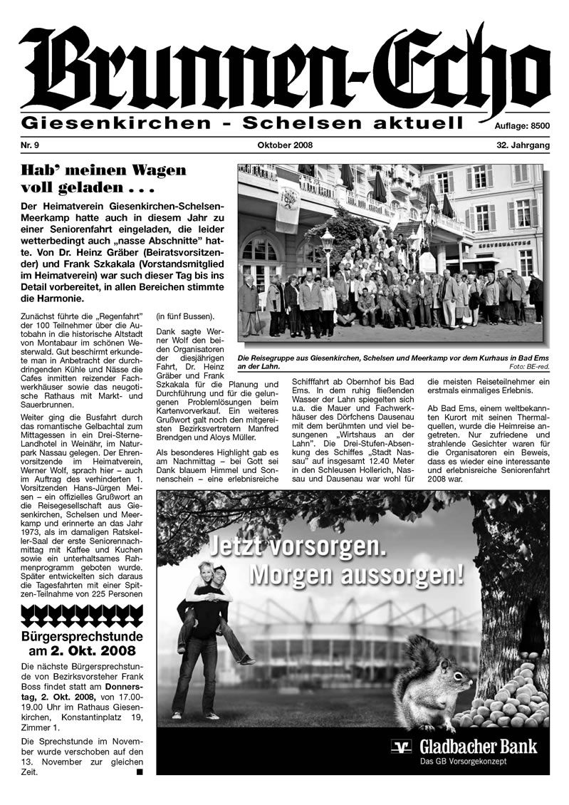 Brunnen-Echo Ausgabe 9 - Oktober 2008