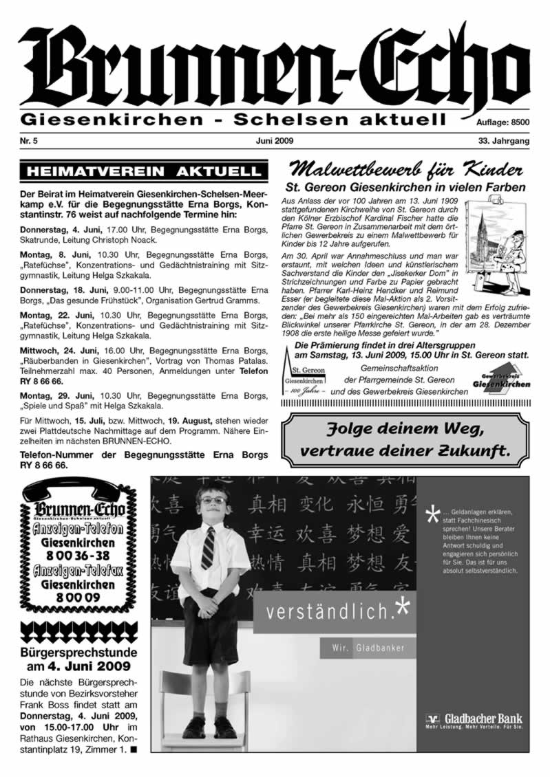 Brunnen-Echo Ausgabe 5 - Juni 2009