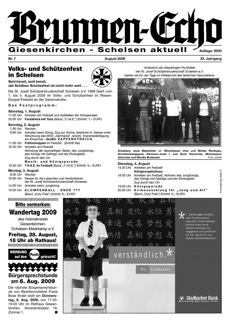 Brunnen-Echo Ausgabe 7 - August 2009