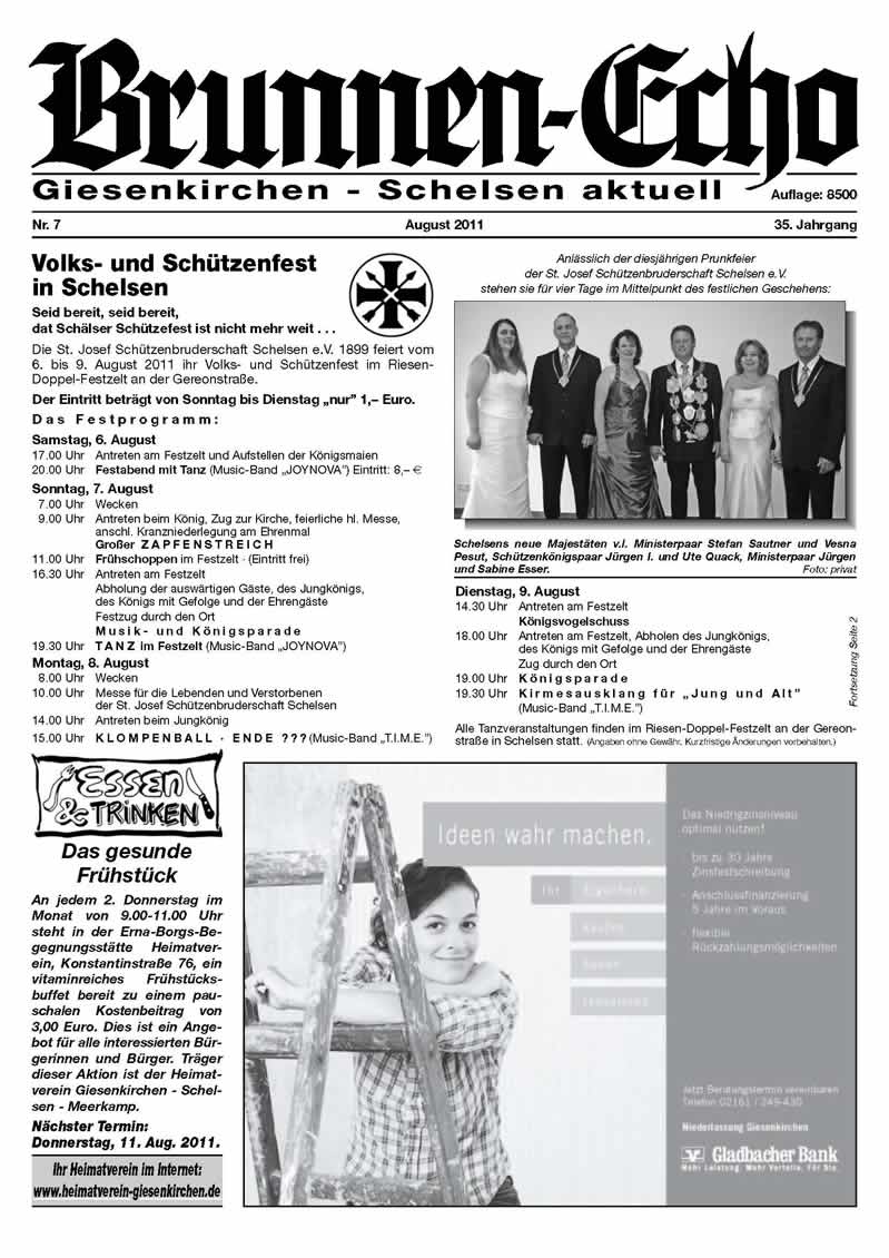 Brunnen-Echo Ausgabe 7 - August 2011