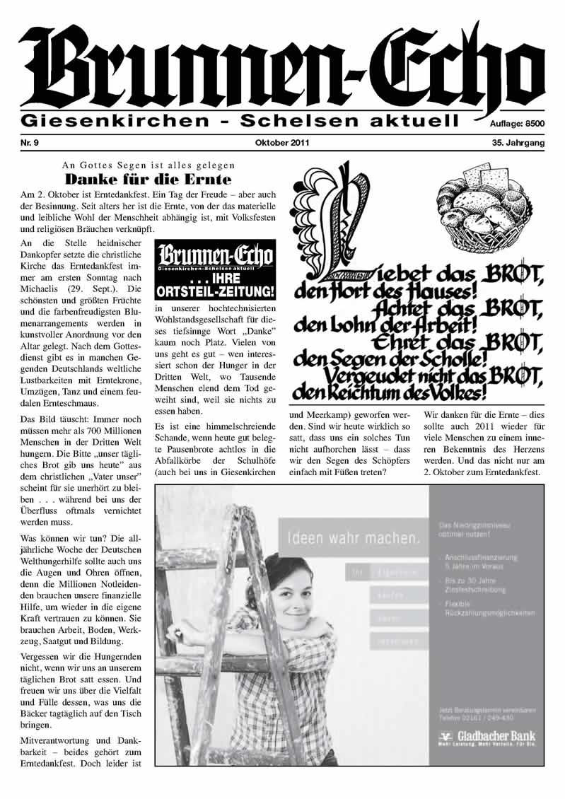 Brunnen-Echo Ausgabe 9 - Oktober 2011