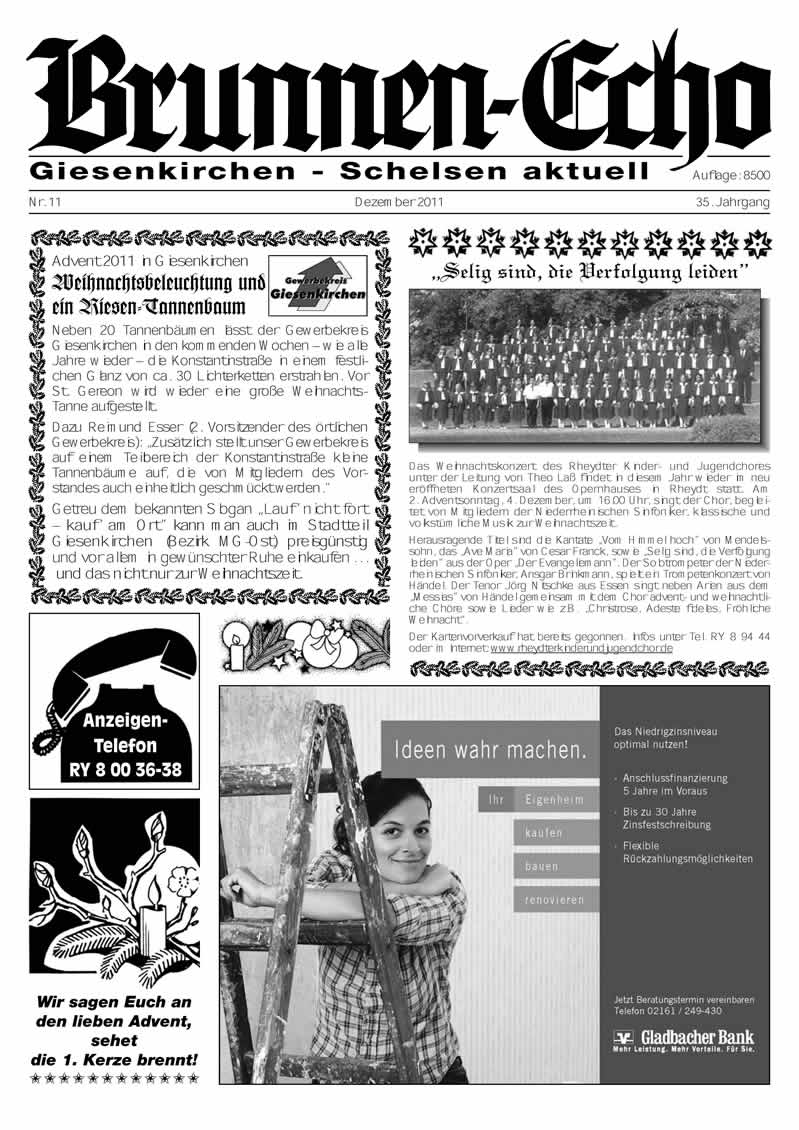 Brunnen-Echo Ausgabe 11 - Dezember 2011
