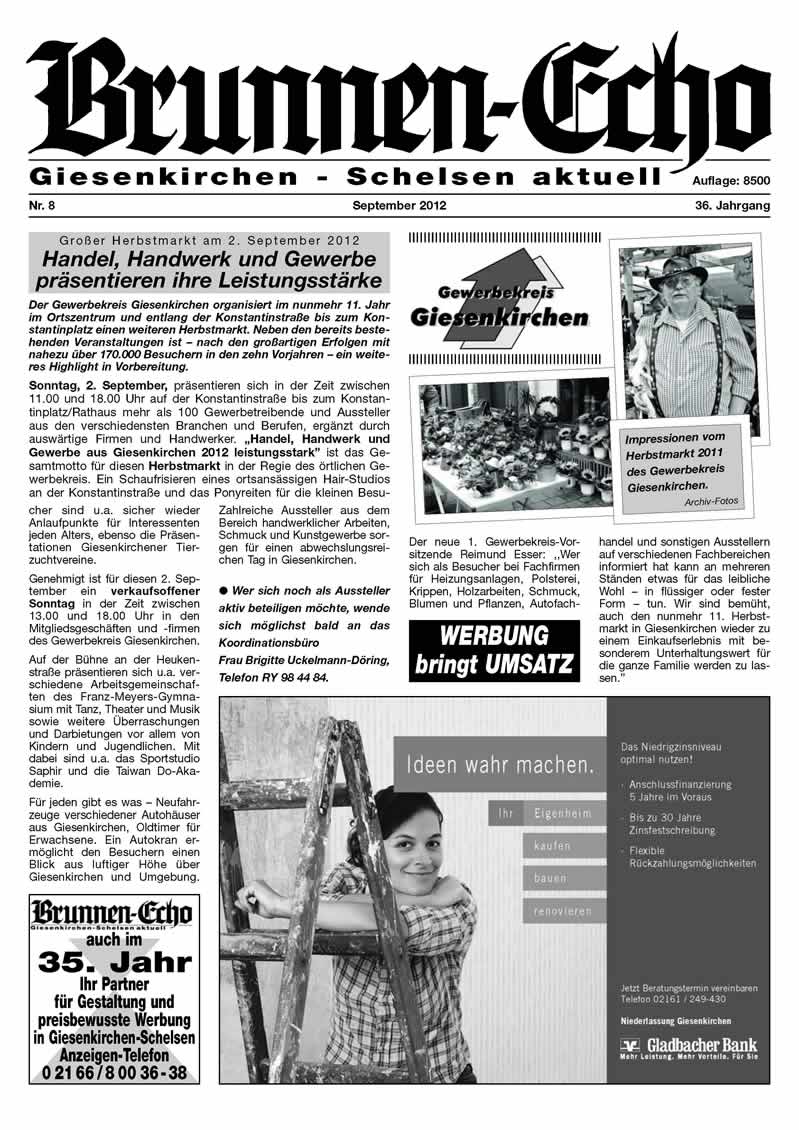 Brunnen-Echo Ausgabe 8 - September 2012