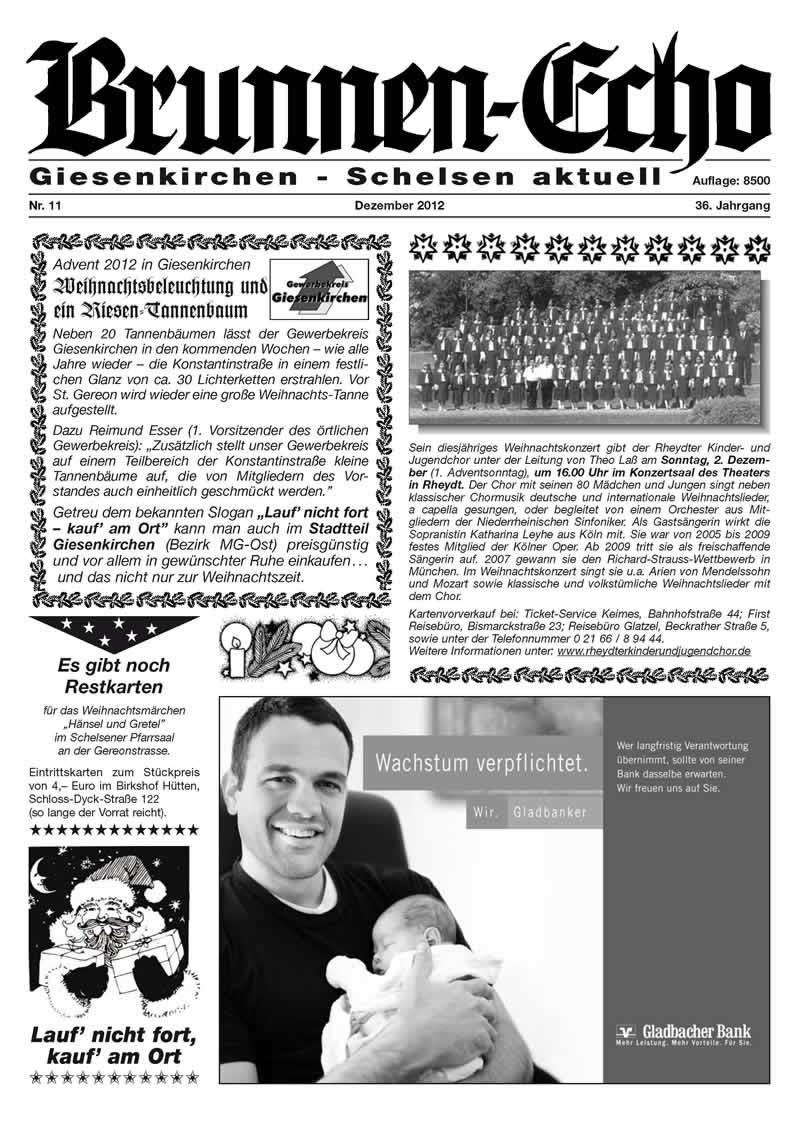 Brunnen-Echo Ausgabe 11 - Dezember 2012