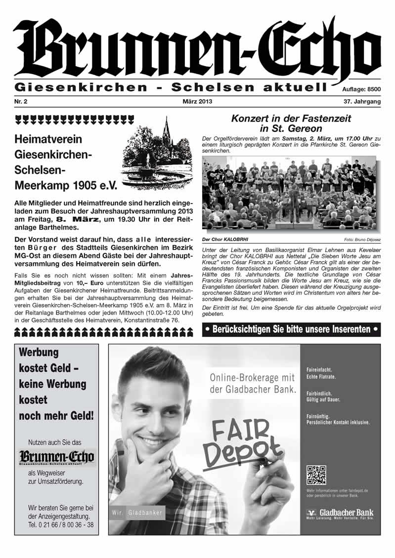 Brunnen-Echo Ausgabe 2 - März 2013