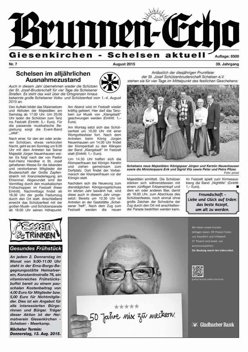 Brunnen-Echo Ausgabe 7 - August 2015
