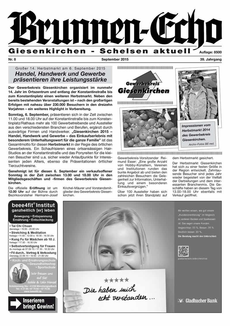 Brunnen-Echo Ausgabe 8 - September 2015