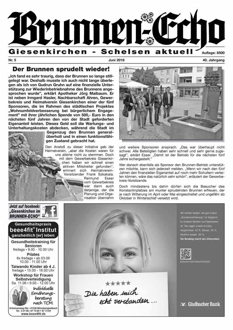Brunnen-Echo Ausgabe 5 - Juni 2016