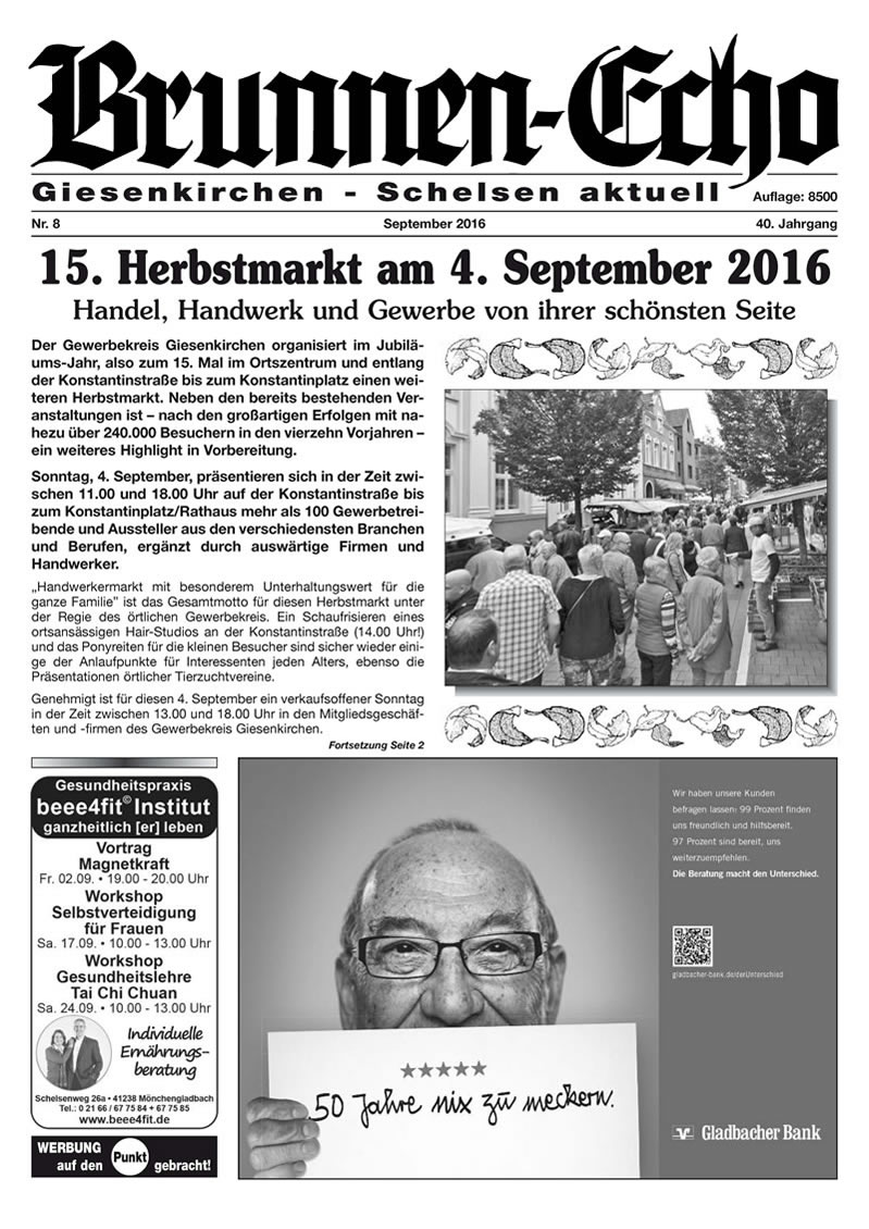 Brunnen-Echo Ausgabe 8 - September 2016