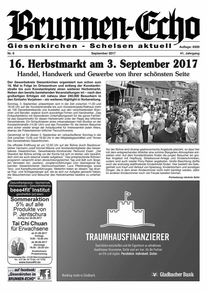 Brunnen-Echo Ausgabe 08 - September 2017