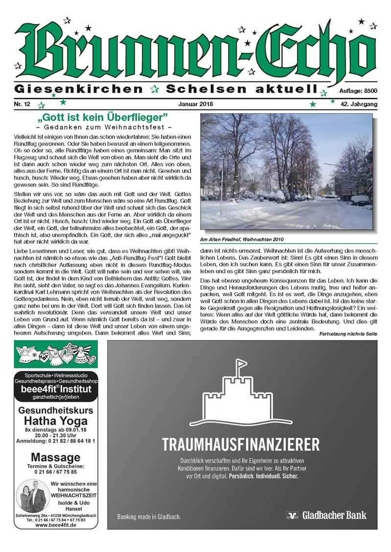 Brunnen-Echo Ausgabe 12- Januar 2018