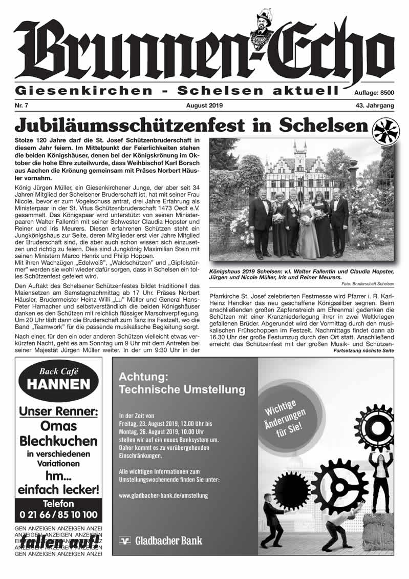 Brunnen-Echo Ausgabe 07 - August 2019